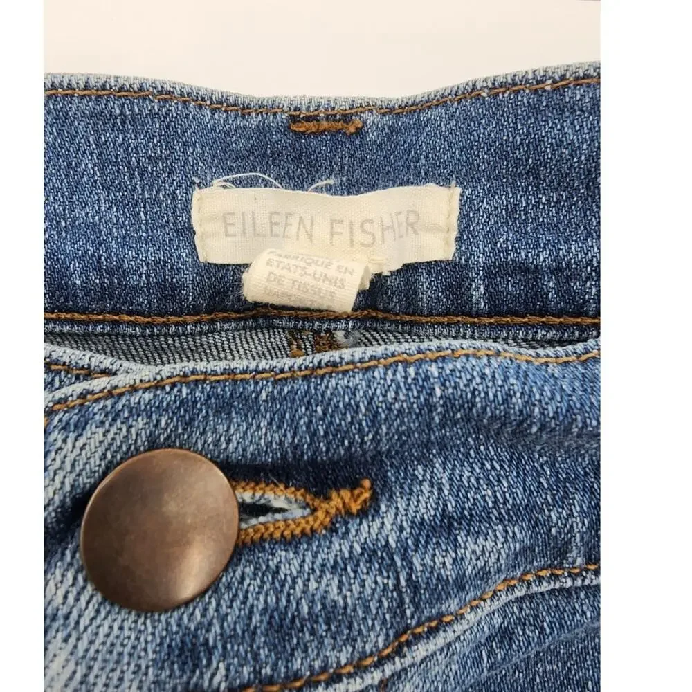 Eileen Fisher Organic-Cotton‎ Stretch Boyfriend Jeans Size 6 S18BD